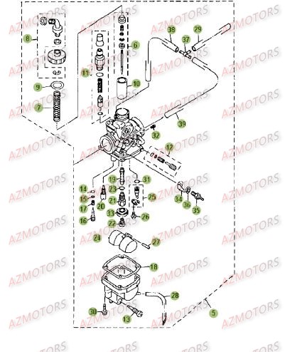 CARBURATEUR [2] BETA ALP 125 08